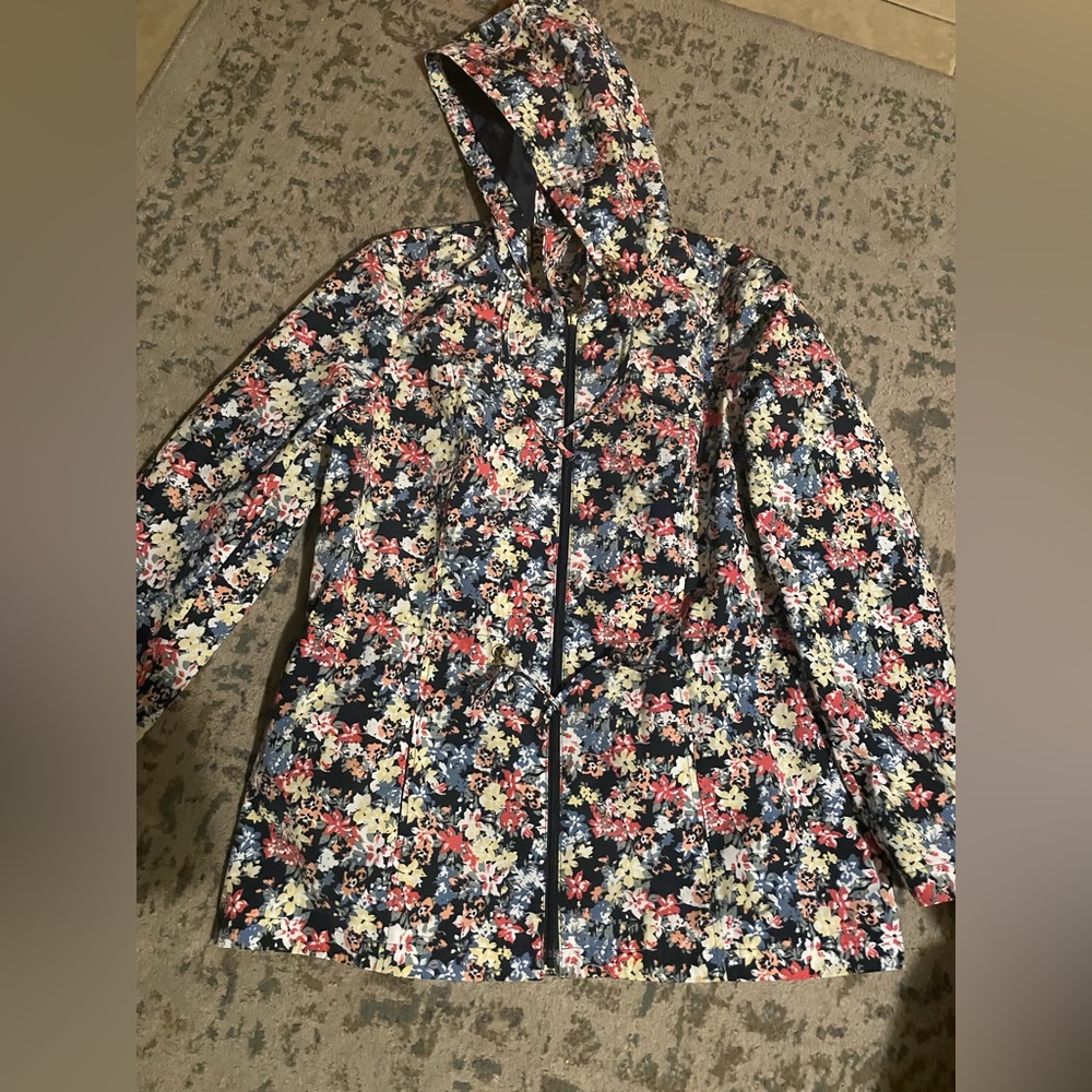 Charter Club Floral Anorak Jacket